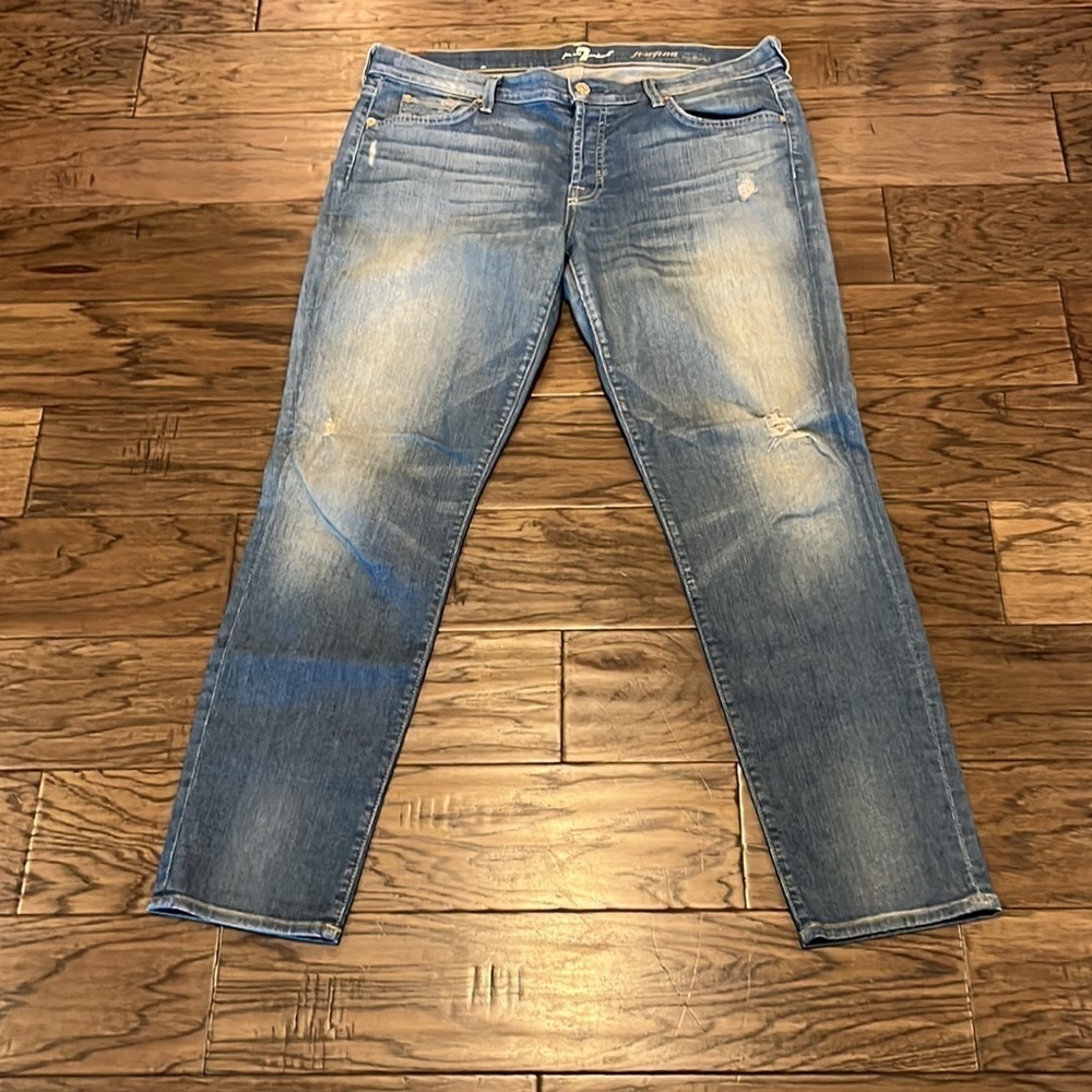 7 For All Mankind Josefina Skinny Boyfriend Size 31